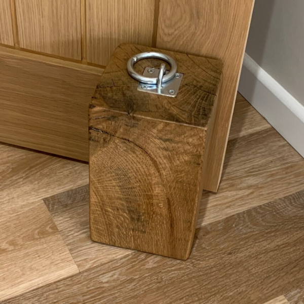 Solid Oak Doorstops - The Missing Post - Intermediate wax Solid Oak Doorstops - The Missing Post - Intermediate wax